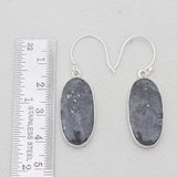 925 Sterling Silver Larvikite Earrings