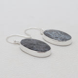 925 Sterling Silver Larvikite Earrings