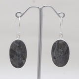 925 Sterling Silver Larvikite Earrings