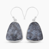 925 Sterling Silver Larvikite Earrings