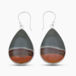 925 Silver Polychrome Jasper Earrings