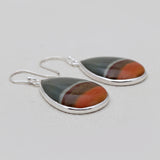 925 Silver Polychrome Jasper Earrings