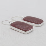 925 Sterling Silver Strawberry Quartz Earrings