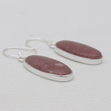 Strawberry Quartz Silver Earrings