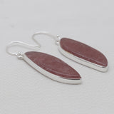 Strawberry Quartz Silver Earrings
