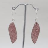 Strawberry Quartz Silver Earrings