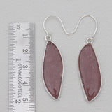 Strawberry Quartz Silver Earrings