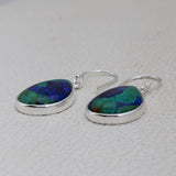 Azorte Malachite Silver Earrings