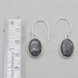 925 Sterling Silver Fordite Jasper Earrings