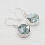 Green Kyanite Silver Earrings