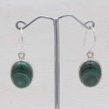 925 Sterling Silver Malachite Earrings