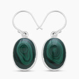 925 Sterling Silver Malachite Earrings