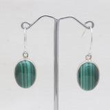 925 Sterling Silver Malachite Earrings