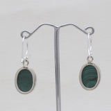 925 Sterling Silver Malachite Earrings