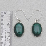 925 Sterling Silver Malachite Earrings