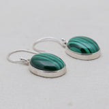 925 Sterling Silver Malachite Earrings