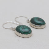 925 Sterling Silver Malachite Earrings