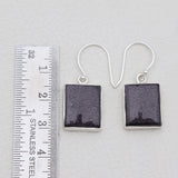 925 Sterling Silver Blue Sun Sitara Earrings
