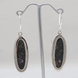 Turritella Agate Silver Earrings