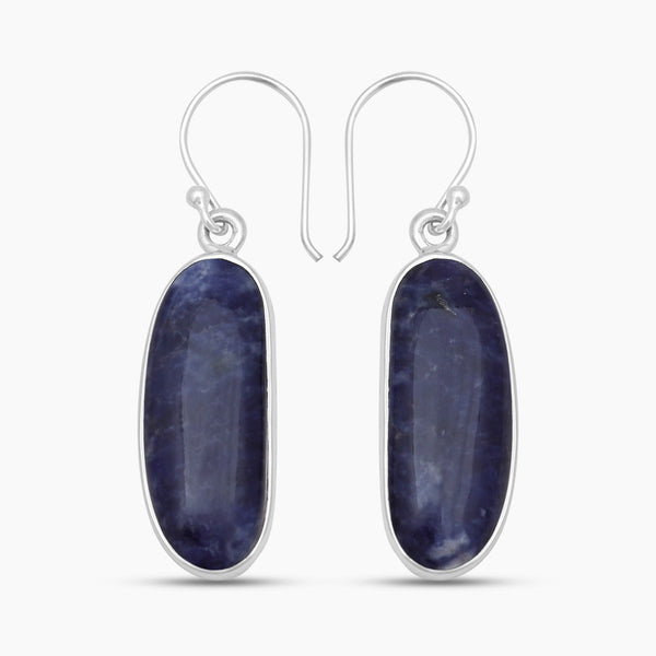 Sodalite Silver Earrings