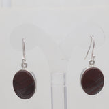 Natural Hematite Silver Earrings