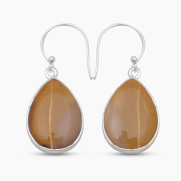 Mookaite Silver Earrings