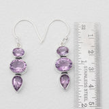 Amethyst Silver Earrings
