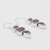 Amethyst Silver Earrings