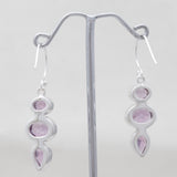 Amethyst Silver Earrings