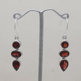 925 Silver Garnet Earring