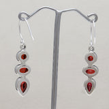 925 Silver Garnet Earring