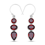 925 Silver Garnet Earring