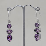 925 Silver Garnet Earring