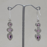 925 Silver Garnet Earring