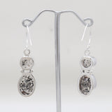 925 Sterling Silver Singing Quartz Earrings