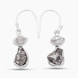 Herkimer Quartz Silver Earrings