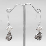 Herkimer Quartz Silver Earrings