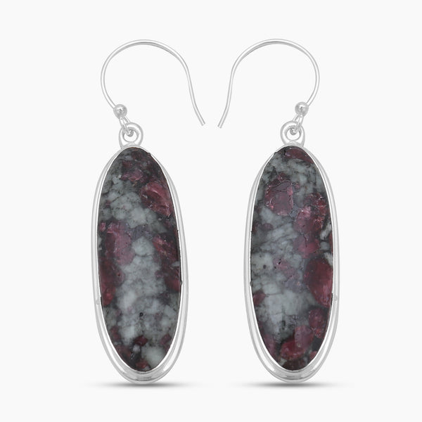 Eudialyte Silver Earrings