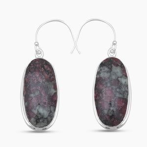 Eudialyte Silver Earrings