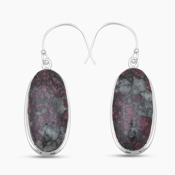 Eudialyte Silver Earrings