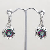 925 Silver Blue Topaz Earring