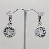 925 Silver Blue Topaz Earring