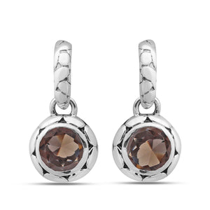 925 Silver Blue Topaz Earrings