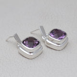 925 Starling Silver Amethyst Earring