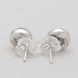 Tourmalated Quartz Silver Stud Earrings