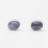 Iolite Silver Studs Earrings