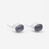 Iolite Silver Studs Earrings
