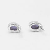 Iolite Silver Studs Earrings