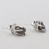 Meteorite Silver Stud Earrings