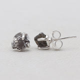 Meteorite Silver Stud Earrings